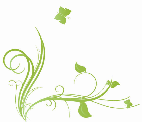 free vector Floral with Butterfly Element Design Vector Illustration